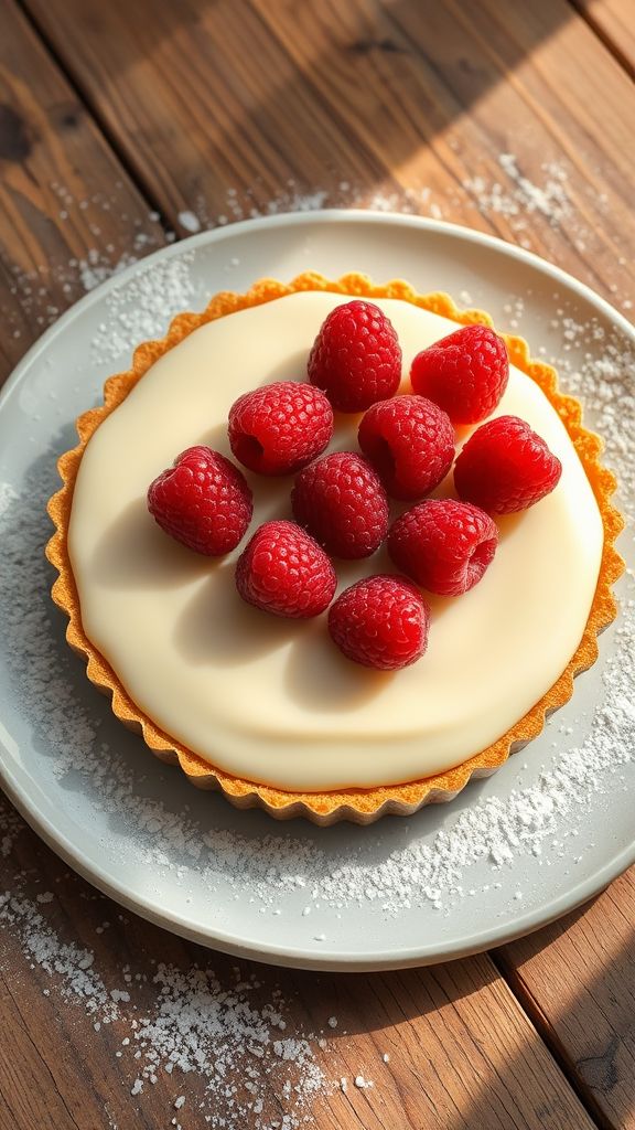 White Chocolate and Raspberry Tart