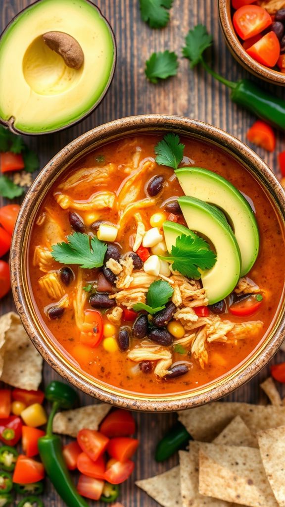 Zesty Tortilla Chicken Soup