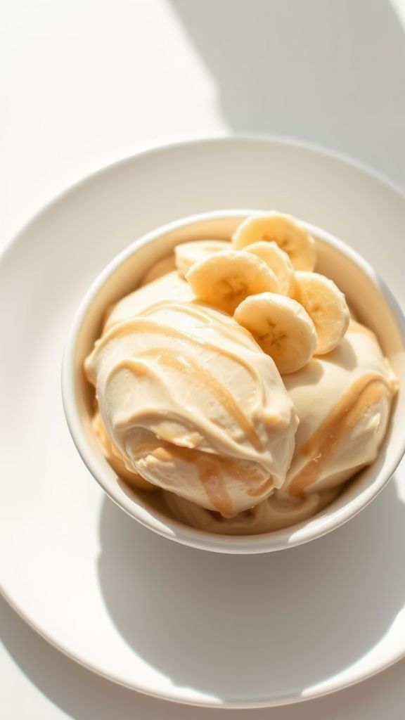 Almond Butter Banana Ice Cream