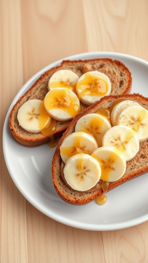 Almond Butter Banana Toast  