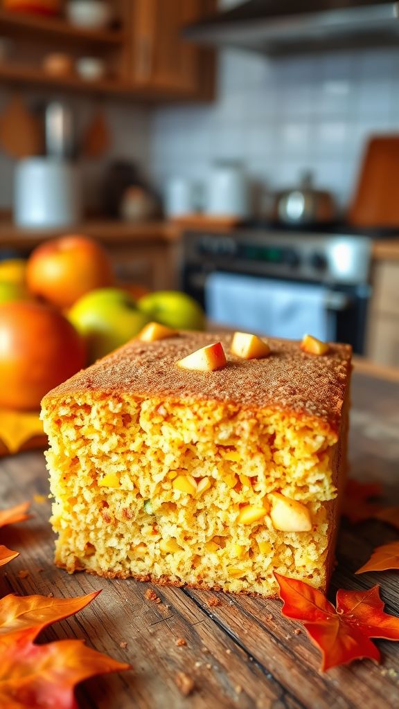 Apple Cinnamon Vegan Cornbread