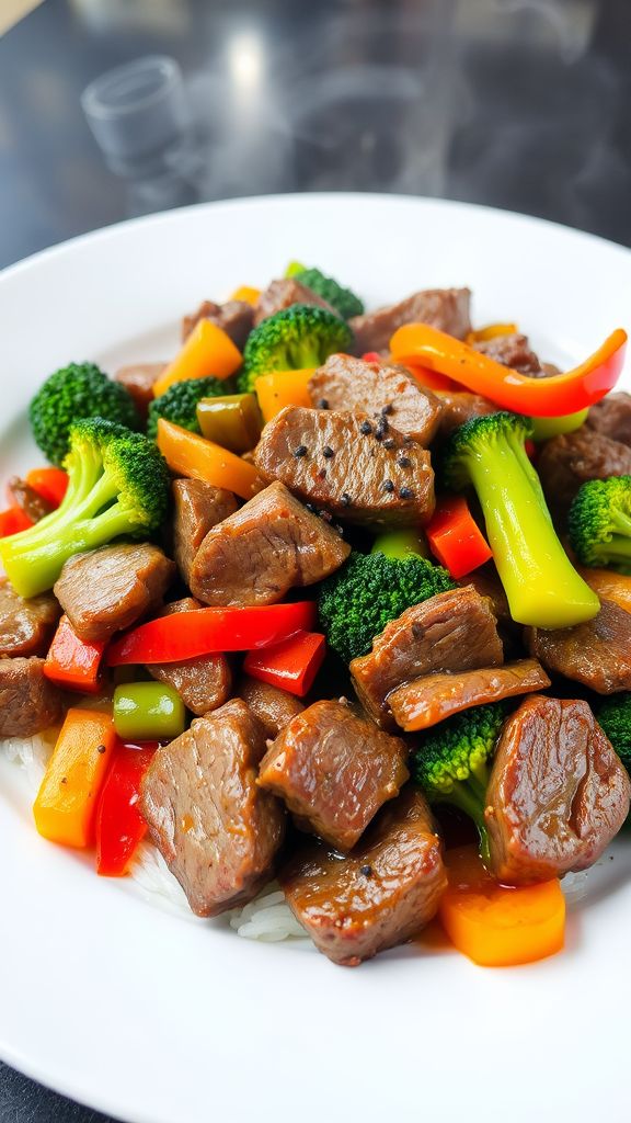 Beef Stir-Fry with Broccoli and Peppers