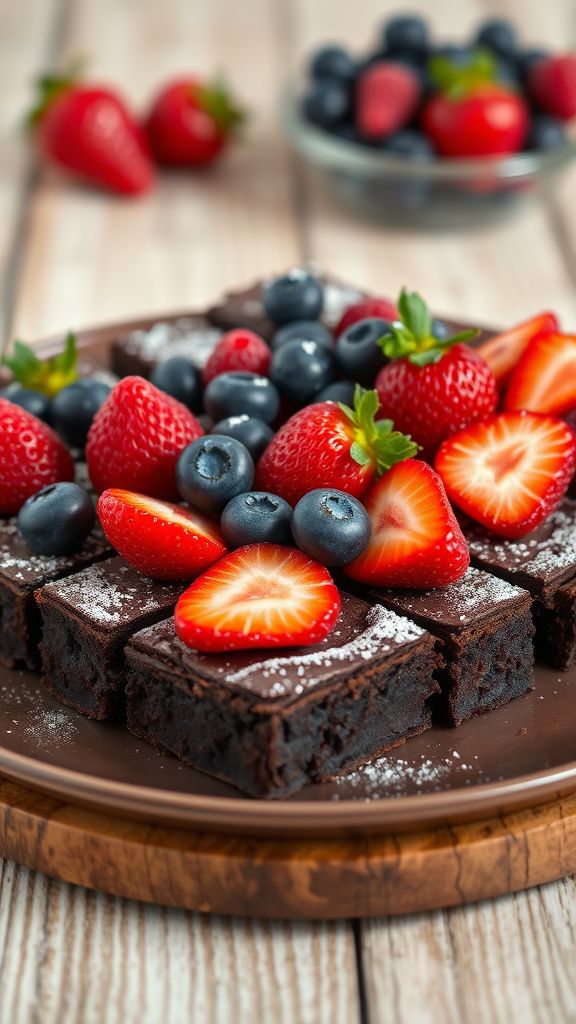 Berry Burst Chocolate Brownies