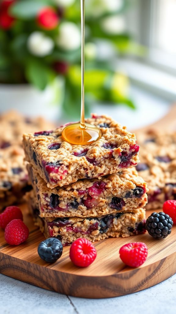 Berry Oatmeal Breakfast Bars