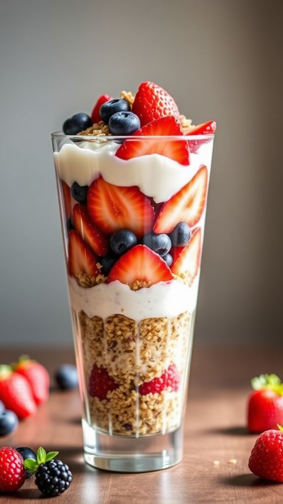 Berry Quinoa Breakfast Parfait  