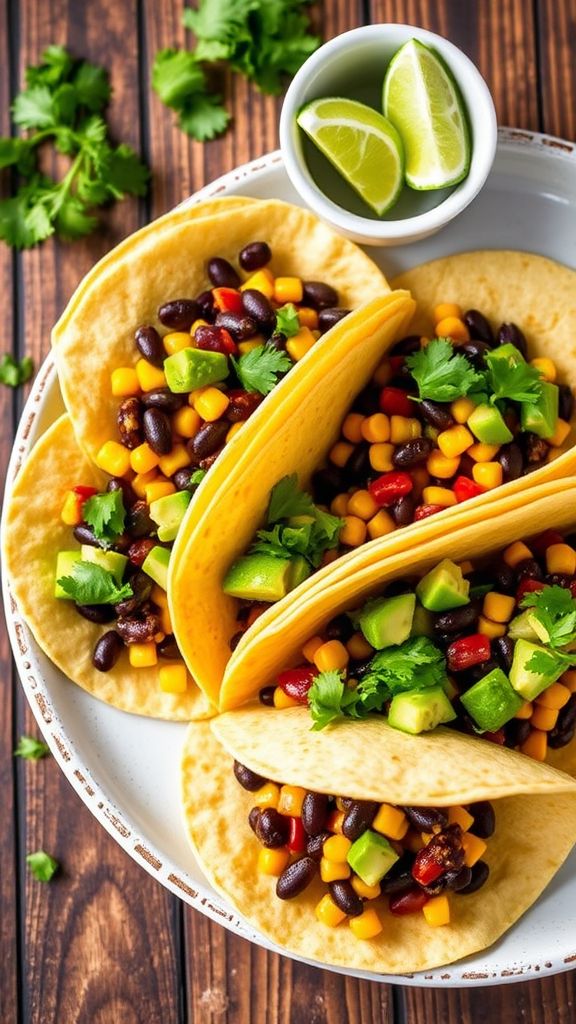 Black Bean and Corn Tacos