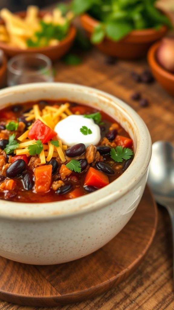 Black Bean and Turkey Chili  