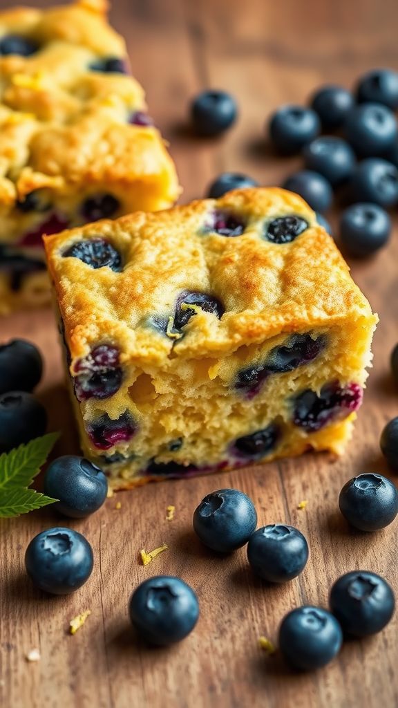 Blueberry Lemon Vegan Cornbread