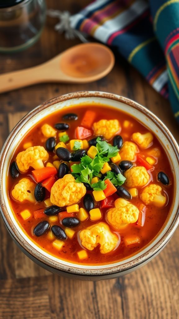 Bold Buffalo Cauliflower Chili