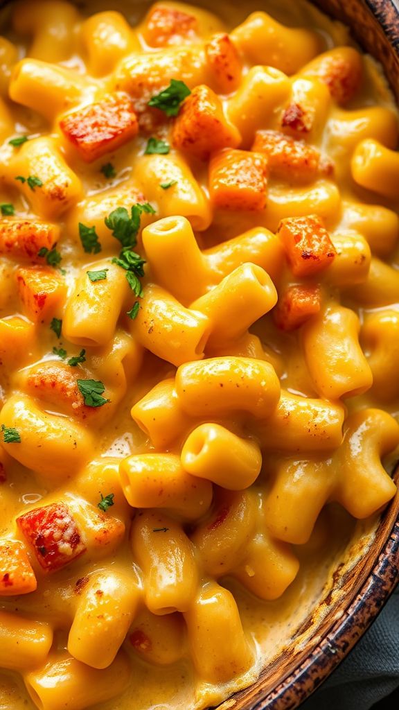 Butternut Squash Delight Mac and Cheese