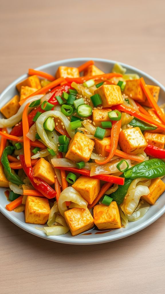 Cabbage Stir-Fry with Tofu