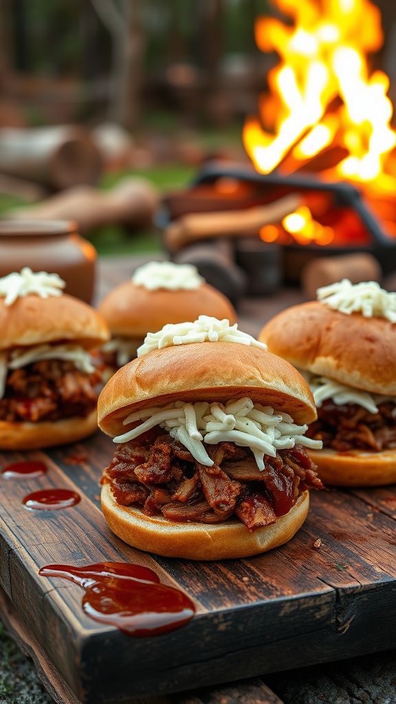 Campfire BBQ Pulled Pork Sliders