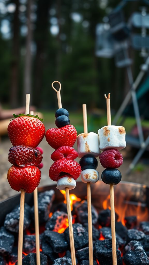 Campfire Berry Skewers  