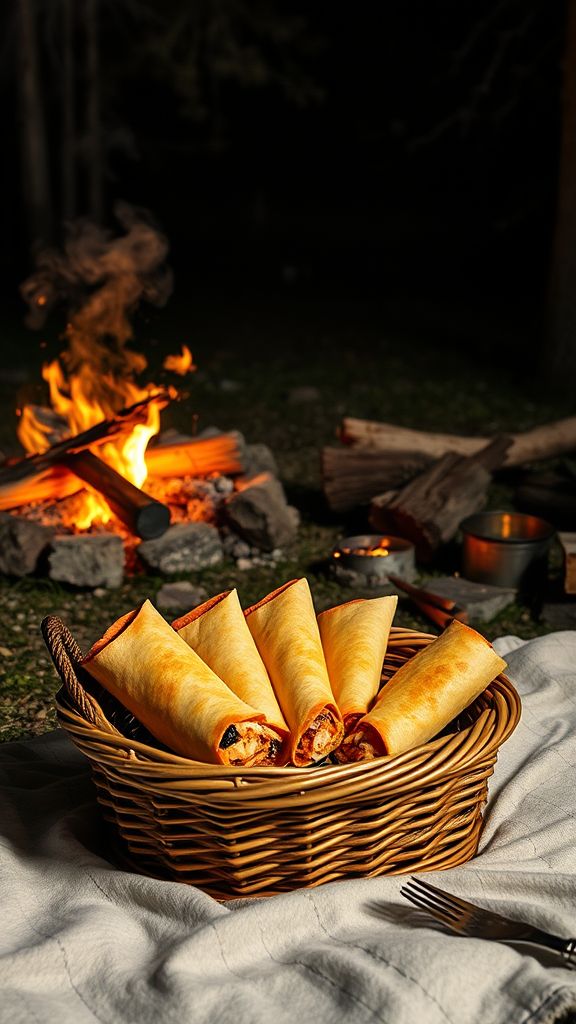 Campfire Breakfast Burritos  