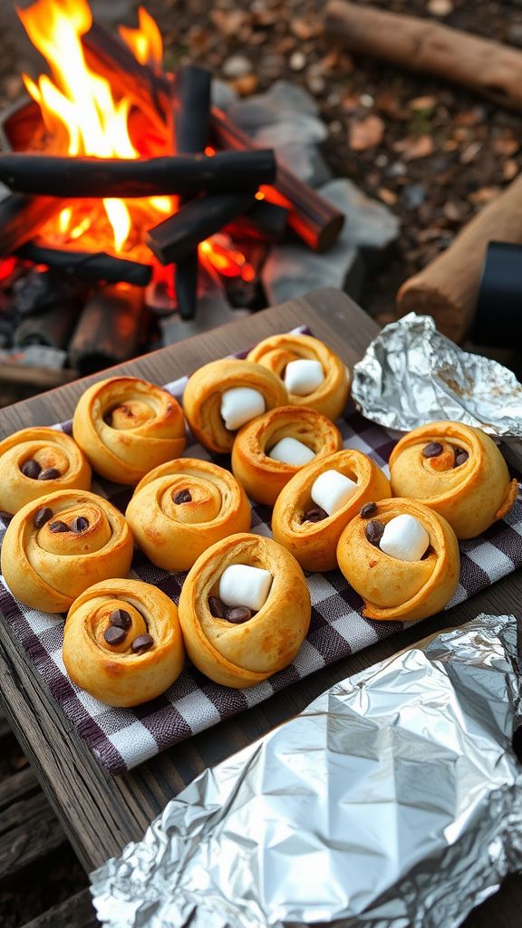 Campfire Cinnamon Roll-ups