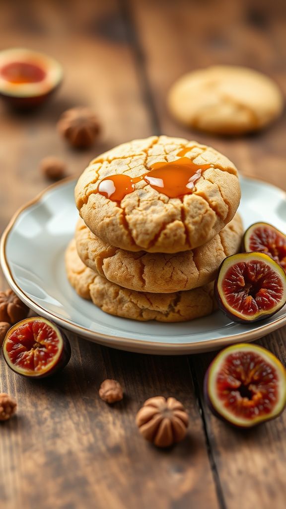 Caramelized Fig and Walnut Cookies