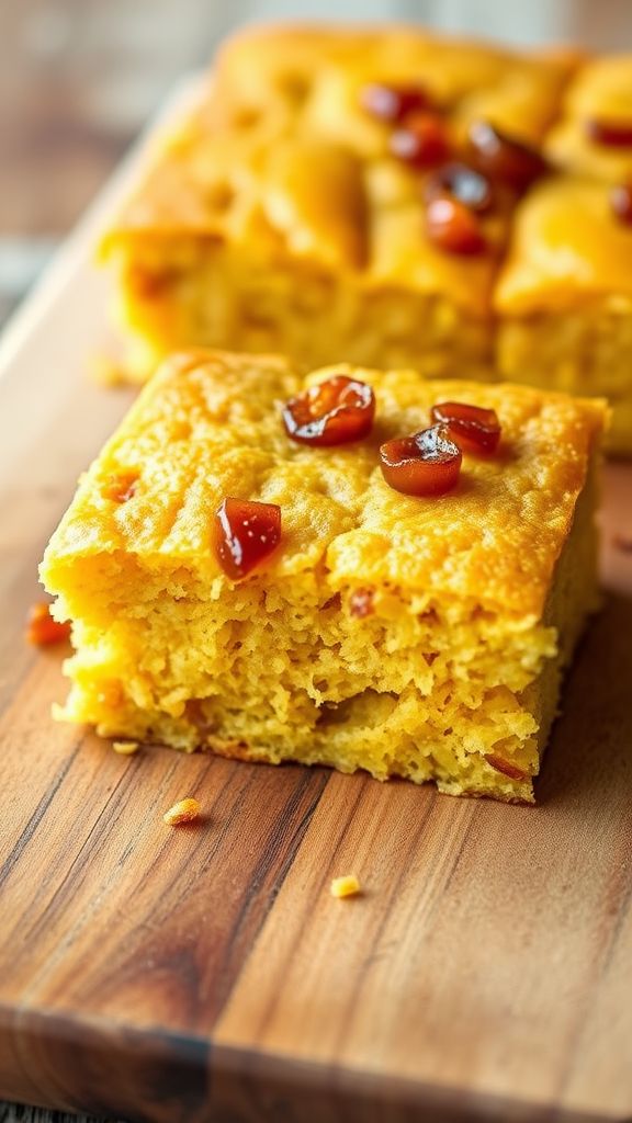 Caramelized Onion Vegan Cornbread