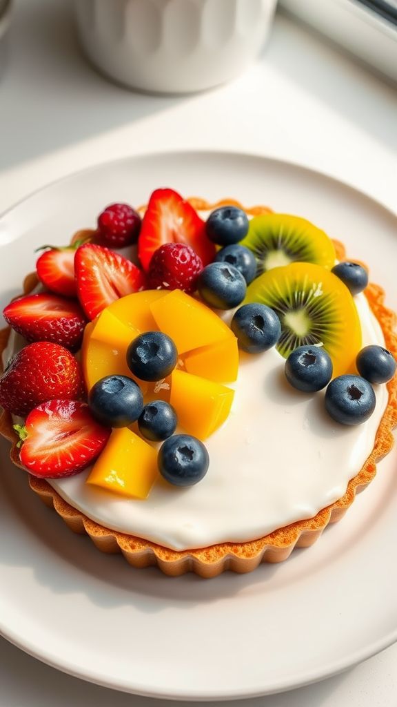 Cashew Cream Fruit Tart  