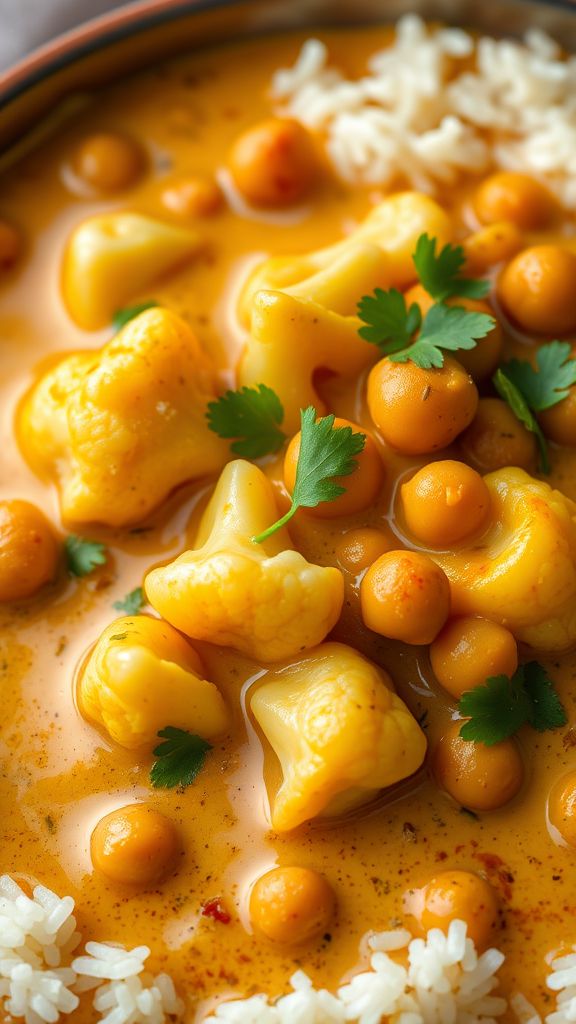 Cauliflower and Chickpea Curry  