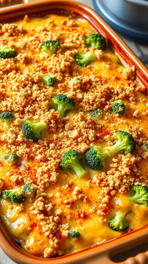 Cheesy Broccoli and Sausage Bake