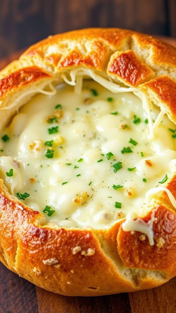 Cheesy Garlic Bread Bowl