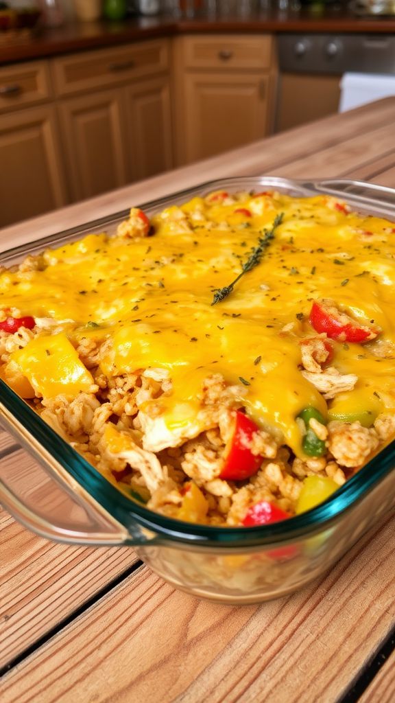 Chicken and Brown Rice Casserole  