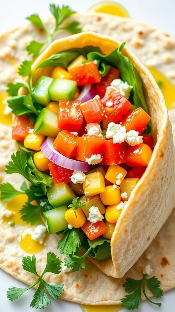 Chickpea Salad Crunch Wrap  