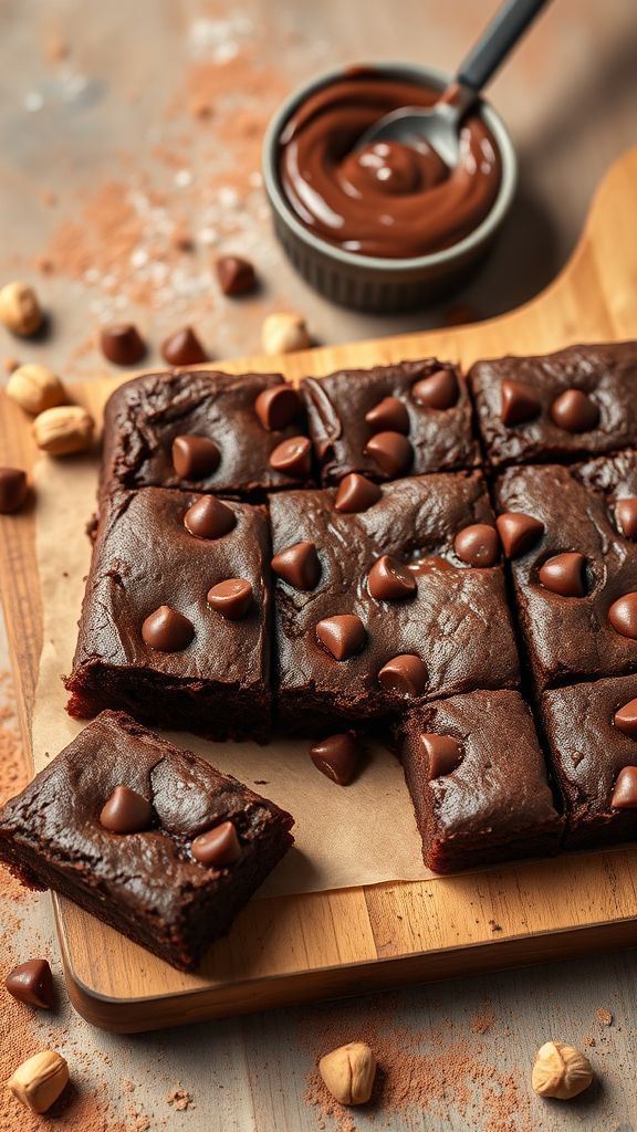 Chocolate Hazelnut Spread Brownies