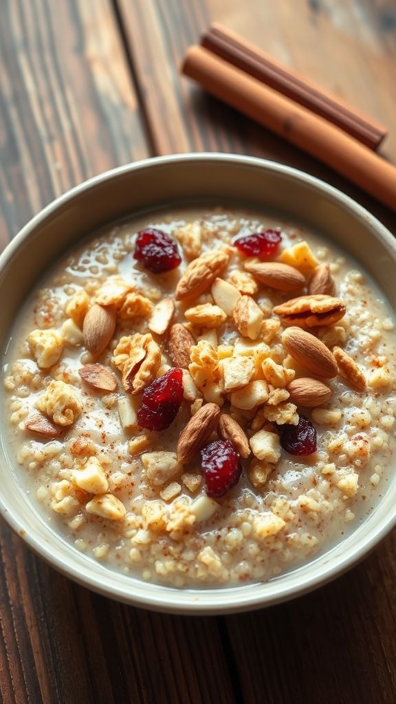 Cinnamon Protein Quinoa Porridge