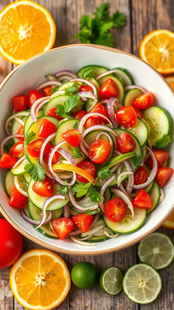 Citrus-infused Cucumber Salad  