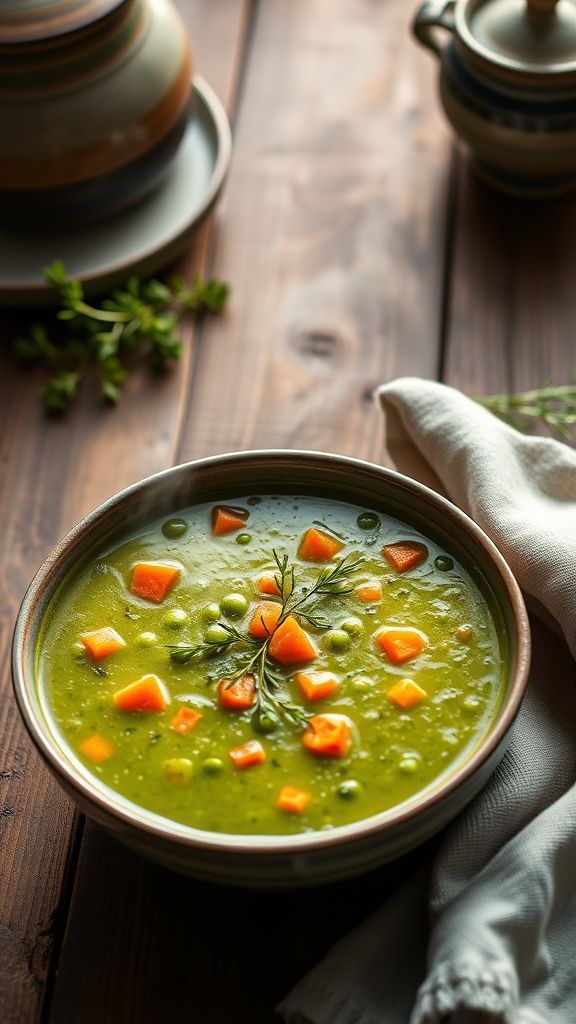 Classic Split Pea and Carrot Soup  