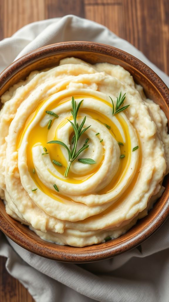 Classic Vegan Mashed Potatoes with Olive Oil