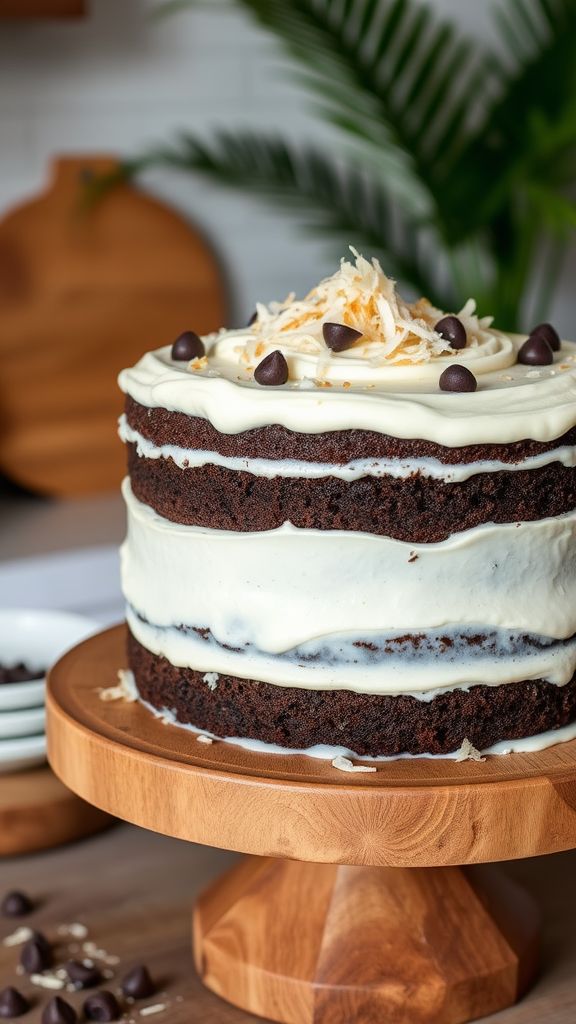 Coconut Cream Vegan Chocolate Dream Cake  