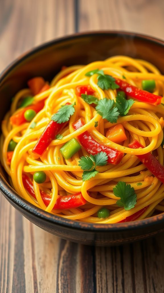 Coconut Curry Spaghetti  