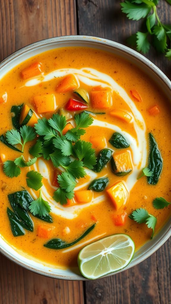 Coconut Curry Vegetable Soup