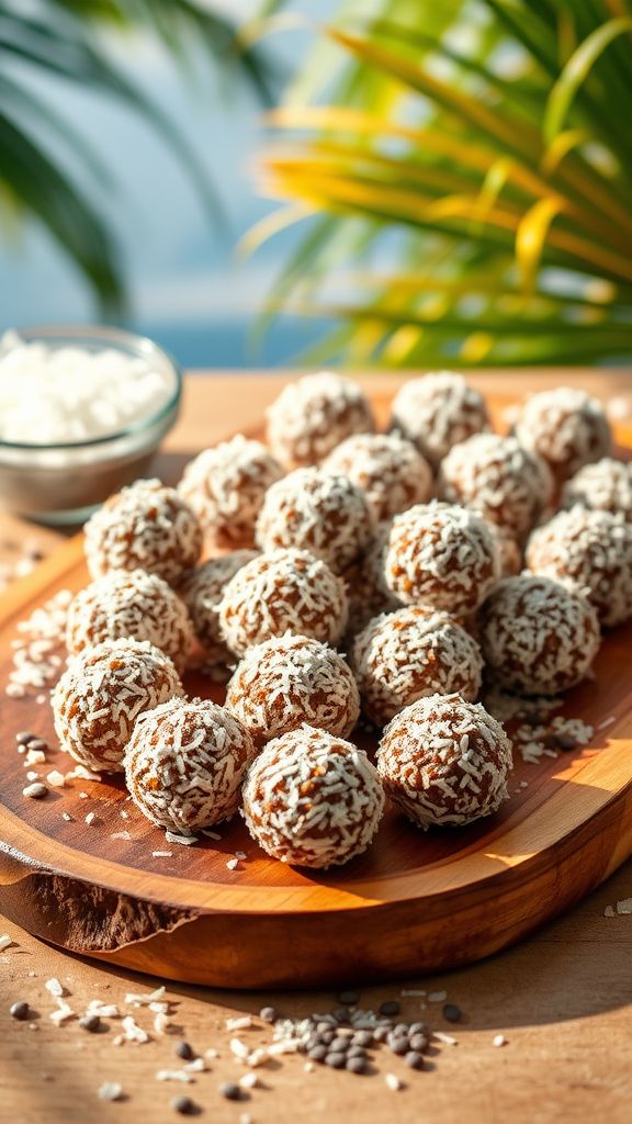 Coconut Date Energy Bites  