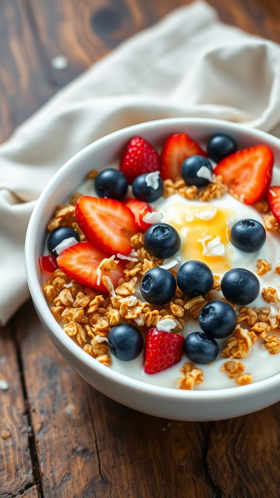 Coconut Yogurt with Granola  