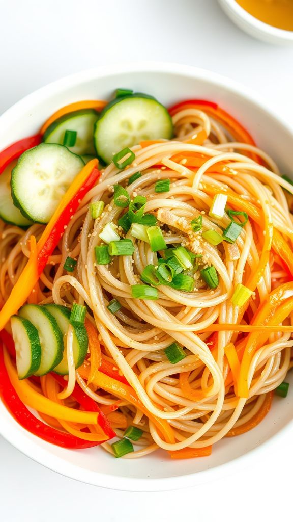 Cold Noodle Salad with Sesame Dressing