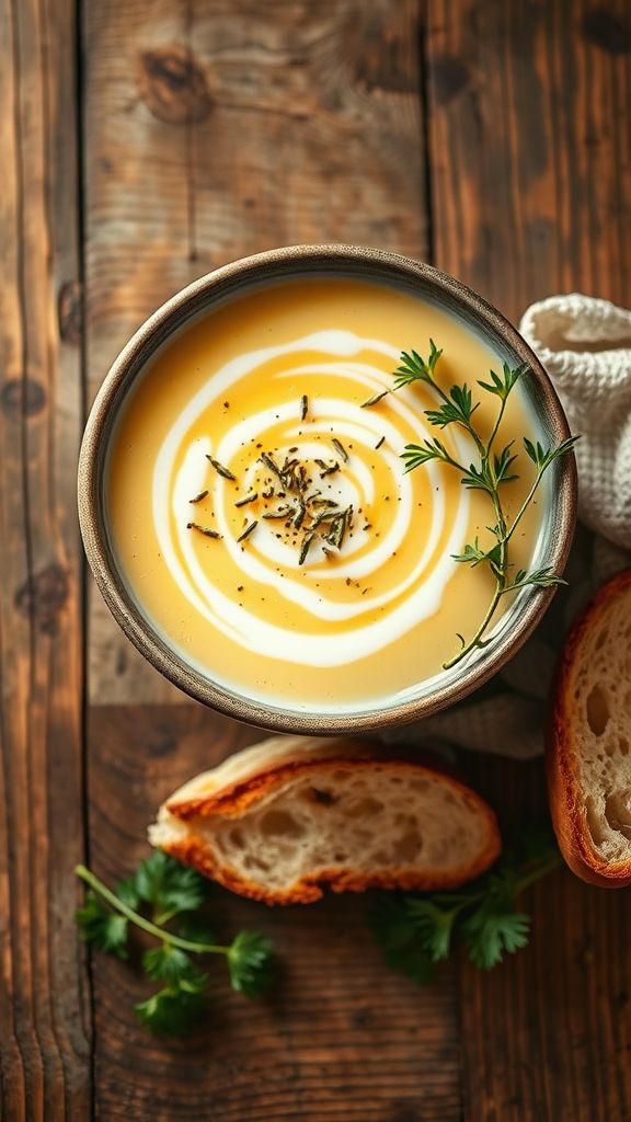 Comforting Vegan Potato and Leek Soup  