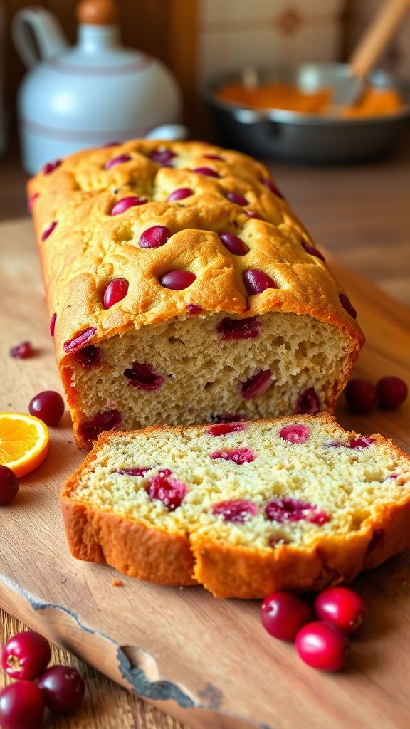 Cranberry Orange Banana Bread  