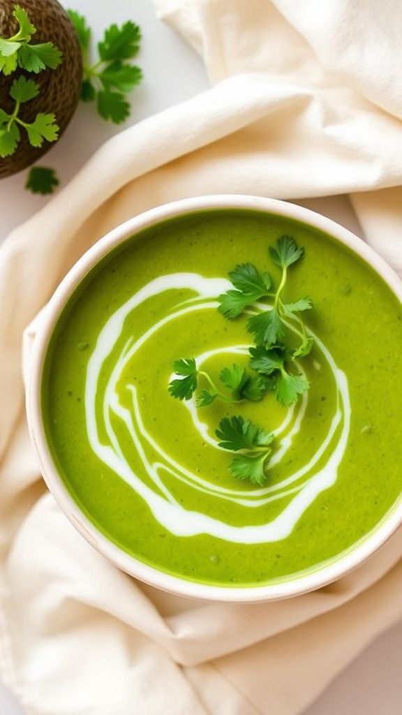 Creamy Avocado and Cilantro Soup  