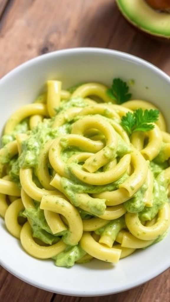 Creamy Avocado Vegan Mac and Cheese