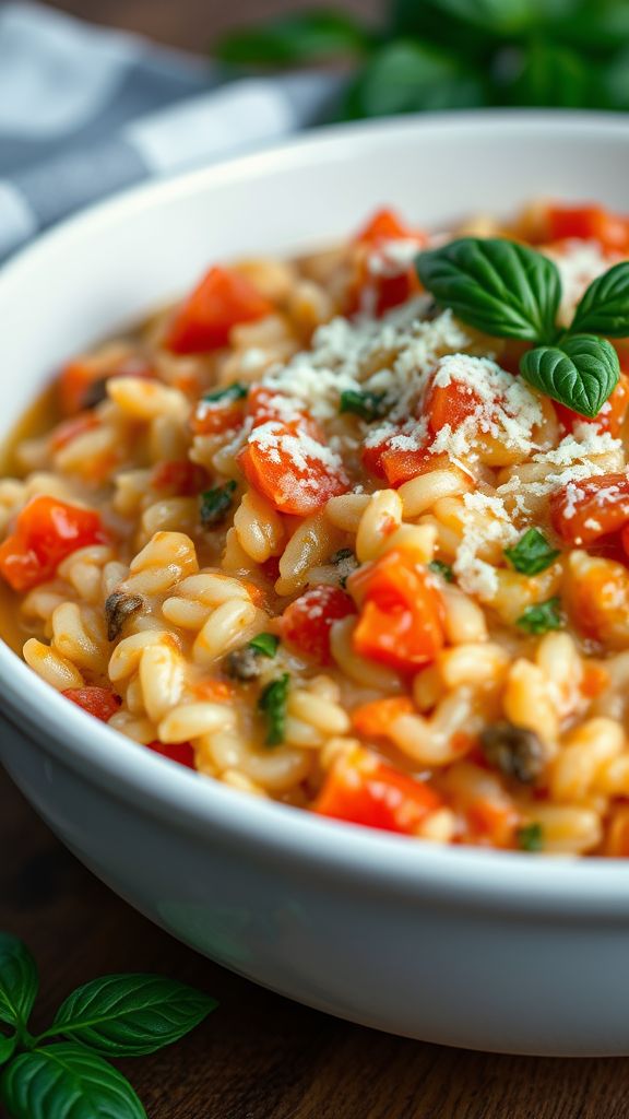 Creamy Tomato Basil Risotto