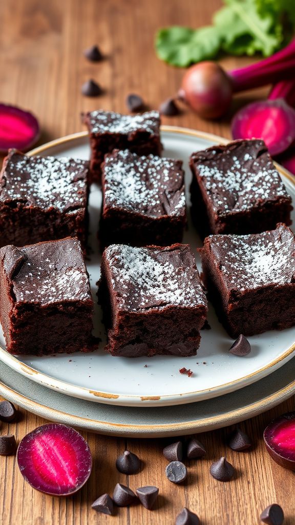 Dark Chocolate Beetroot Brownies