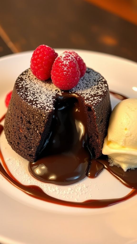 Decadent Vegan Chocolate Lava Cake  