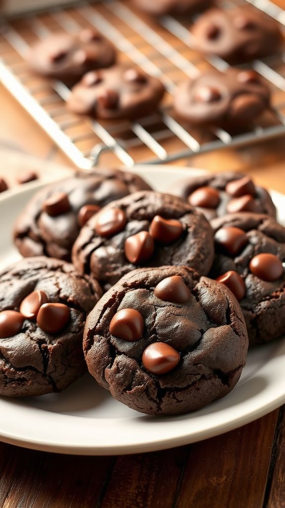 Double Chocolate Chip Vegan Cookies  