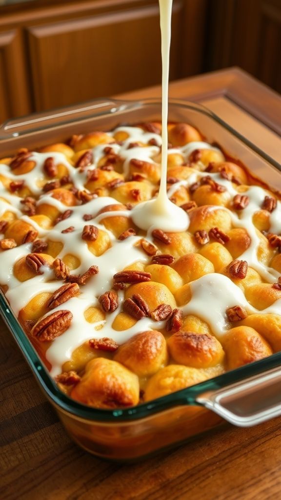 Duct Tape Cinnamon Roll Casserole  