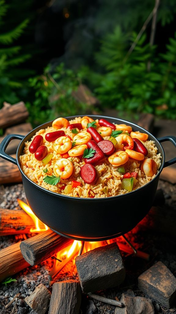 Easy Campfire Jambalaya