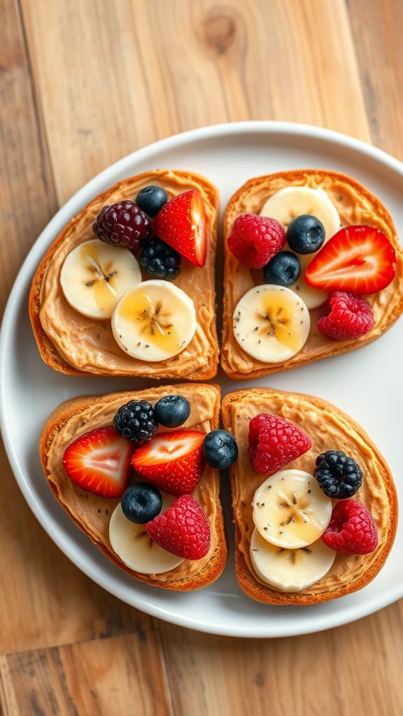 Easy Nut Butter Toasts