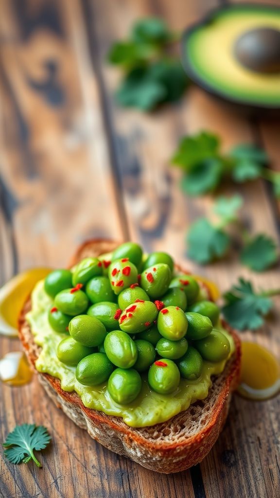 Edamame and Avocado Toast